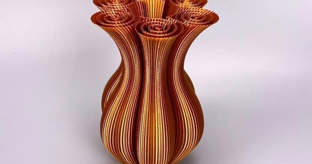 hexacoil vase christheviolanerd download free stl model printablescom 3d models art & design sculptures decor decoration decorative flowervase homedecor 3d print model - Mito3D