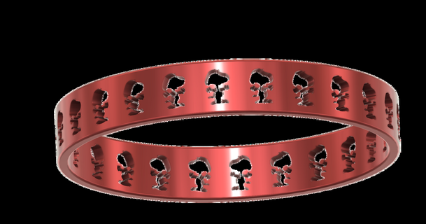 snoopy bracelet jangy download free stl model printablescom 3d models fashion accessories 3d print model - Mito3D