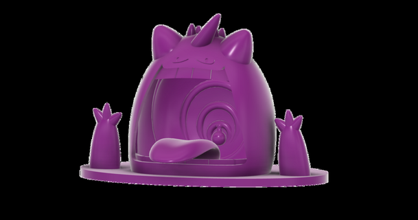 Gigantamax gengar bataklık pokemon Jangy indir Bedava stl model printablescom 3d modeller Sanat tasarım heykeller 3d print model - Mito3D