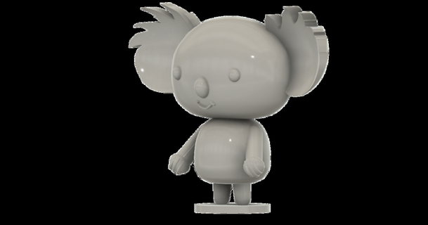 Koala Pucca Anime Serie Jangy download frei stl Modell Printablescom 3d Modelle Kunst Design Skulpturen 3d print model - Mito3D
