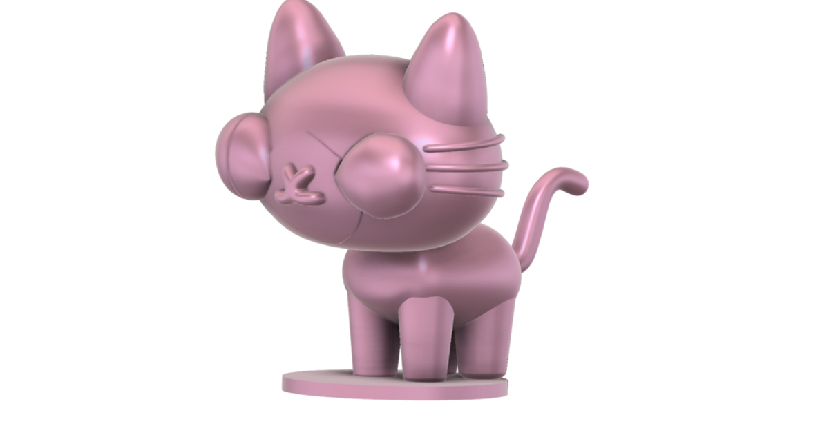 chat pucca Jangy Télécharger libre stl modèle imprimablescom 3d modèles art conception sculptures 3D print model - Mito3D