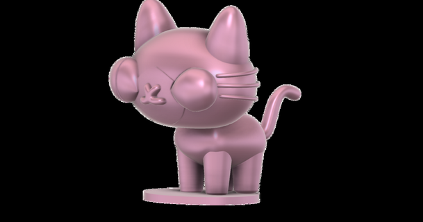 yani cat pucca jangy download free stl model printablescom 3d models art & design sculptures 3d print model - Mito3D