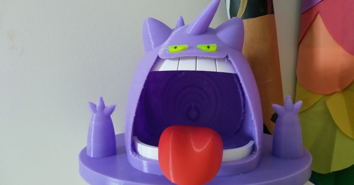 gigantamax gengar palude Pokemon Jangy Scarica gratuito stl modello printablescom 3d Modelli arte design sculture pokemonfigures 3D print model - Mito3D