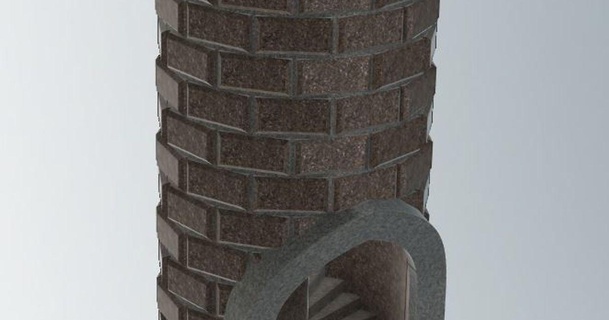 dado rullo Torre spacedog3d Scarica gratuito stl modello printablescom 3d Modelli giocattoli Giochi tavola freccia arco mattone camelot 3d print model - Mito3D