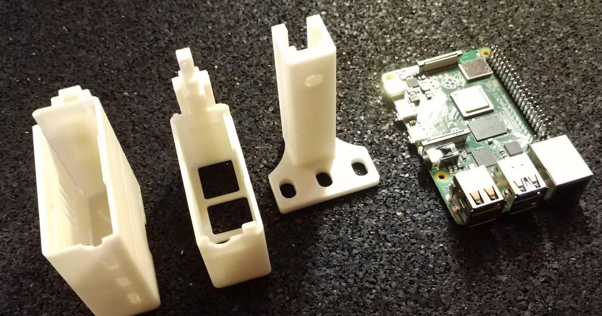 Ahududu pi 4b 3b+ 3b 3 2 b+ raf binmek durum kılıf 3dmk indir Bedava stl model printablescom 3d modeller gadget'lar bilgisayarlar rafa monte kasa ahududu raspberrypi2 3D print model - Mito3D