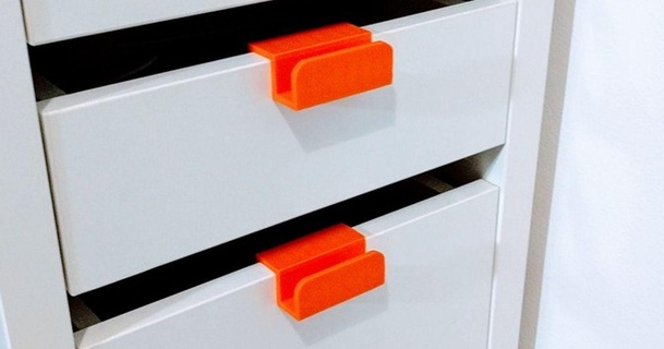 customizable drawer handle balex download free stl model printablescom 3d models household house equipment drawerhandle ikea 3d print model - Mito3D