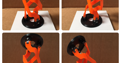2-dof 3-link robot wrist study model will2designwell download free stl printablescom 3d models hobby & makers rc robotics mechanism parallellinkage linkage 3d print model - Mito3D
