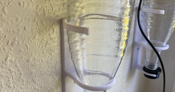 fluxo refrigerante cristal garrafa parede suporte jsengineering baixar livre stl modelo printablescom 3d modelos casa cozinha monte 3d print model - Mito3D