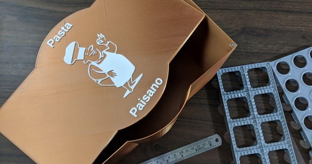 pasta paisano gift box avirtuos download free stl model printablescom 3d models household kitchen giftbox ravioli 3d print model - Mito3D