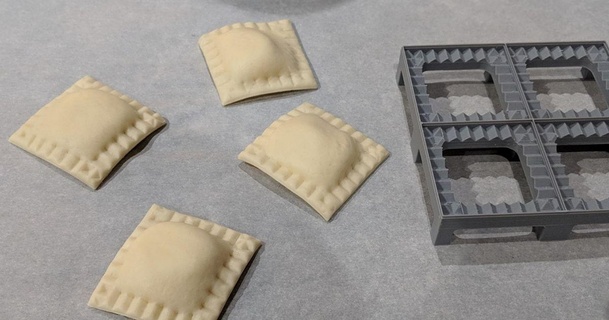 nonna luisa ravioli press avirtuos download free stl model printablescom 3d models household kitchen pasta 3d print model - Mito3D