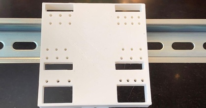 din rail breakout board test case notlikealeafonthewind download free stl model printablescom 3d models hobby & makers electronics adafruit sparkfun 3d print model - Mito3D