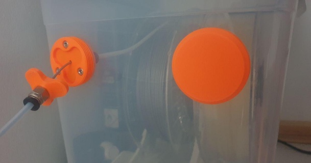 drybox sockets magneticamente accoppiato ptfe tubi toro bianco Scarica gratuito stl modello printablescom 3d Modelli stampanti aggiornamenti accoppiatore guida filamento magnetico ptfecoupler 3d print model - Mito3D