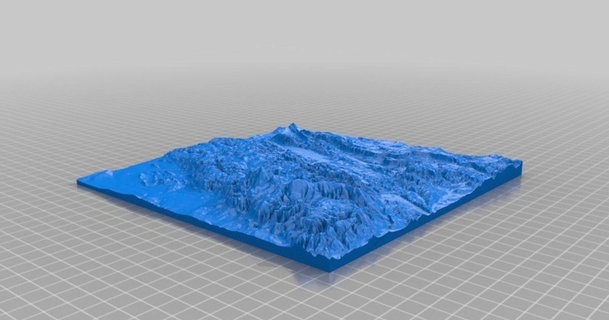 3d harita reçine dağlar Almanya rn indir Bedava stl model printablescom modeller Sanat tasarım tasarımlar 3d print model - Mito3D
