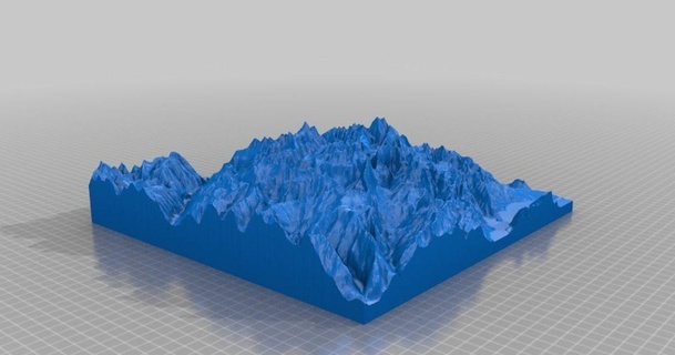 3d harita Lauterbrunnen vadi İsviçre rn indir Bedava stl model printablescom modeller Sanat tasarım tasarımlar 3d print model - Mito3D