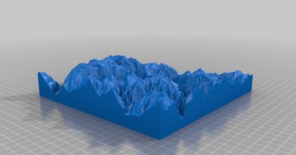 3d mapa verzasca vale Suíça rn baixar livre stl modelo printablescom modelos arte Projeto designs 3d print model - Mito3D