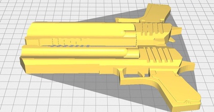 desert eagle pierrbt download free stl model printablescom 3d models art & design sculptures gun 3d print model - Mito3D