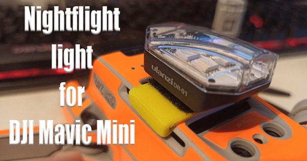 mavic mini light mount redeye download free stl model printablescom 3d models hobby & makers rc robotics 3d print model - Mito3D