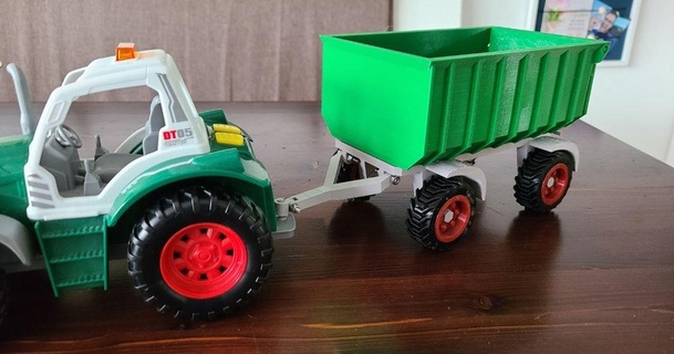 tractor trailer - carro basculante remix surfalex2000 download free stl model printablescom 3d models toys & games outdoor 3d print model - Mito3D