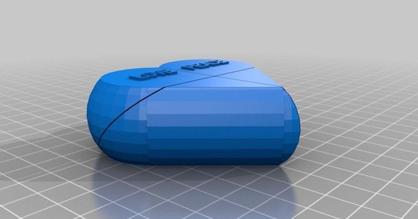 angepasst vormontiert Geheimnis Herz Box geekdad 3d download frei stl Modell Printablescom Modelle Kunst Design Designs 3d print model - Mito3D