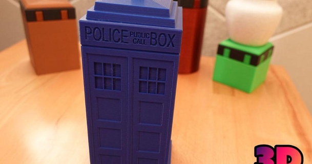 tardis twist lock trick box 3d printy download free stl model printablescom models household house equipment container doctorwho puzzle 3d print model - Mito3D