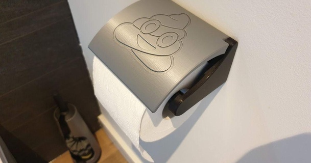 Toilette rollen Halter Unterstützung Taube download frei stl Modell Printablescom 3d Modelle Haushalt Badezimmer Papier Toilettenpapier Wand montiert 3d print model - Mito3D