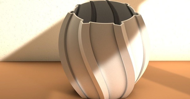 Sinvase Design download frei stl Modell Printablescom 3d Modelle Kunst Designs Vase 3d print model - Mito3D