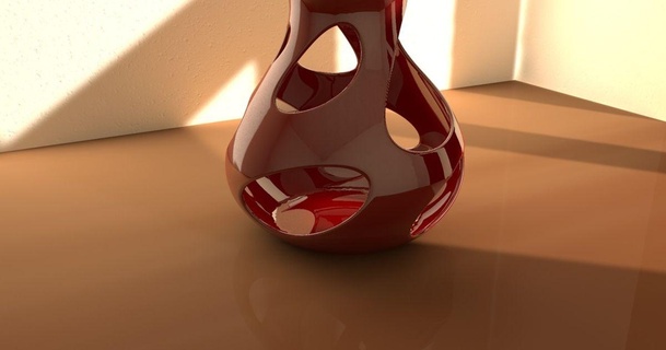 durchlöchert Vase Design download frei stl Modell Printablescom 3d Modelle Haushalt Haus Ausrüstung Kerze 3d print model - Mito3D