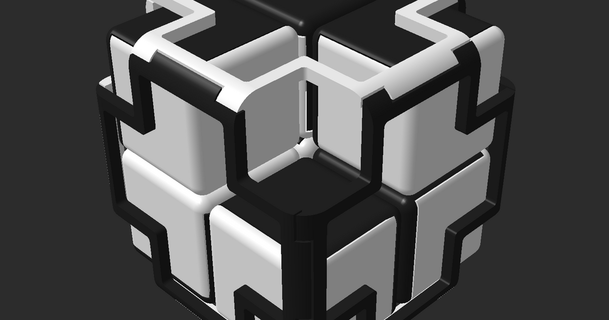 cubo 3d puzzle cmq Scarica gratuito stl modello printablescom Modelli giocattoli Giochi brain teasers 3dpuzzle rompicapo agitarsi giocattolo 3d print model - Mito3D