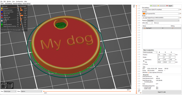 dog tag papy cipy download free stl model printablescom 3d models household pets 3d print model - Mito3D