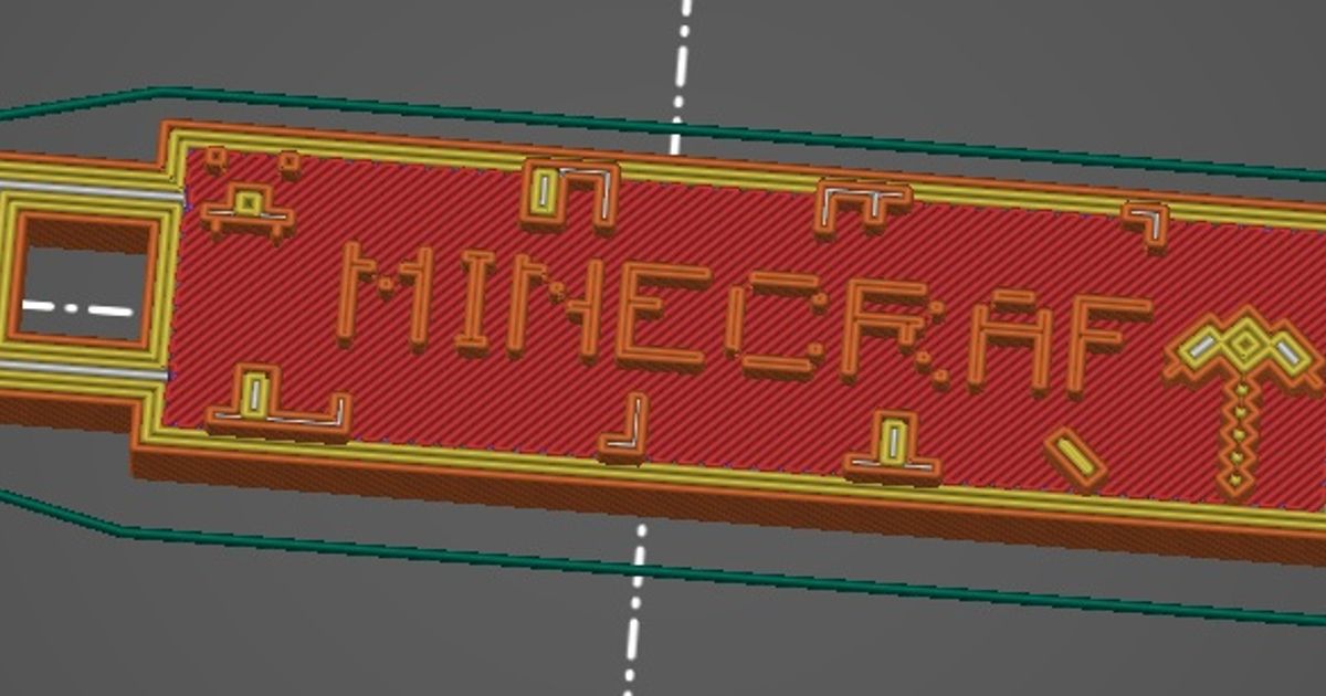 sek kl Minecraft anahtarlık michal indir Bedava stl model printablescom 3d modeller oyuncaklar oyunlar privesek 3D print model - Mito3D