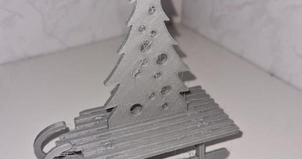 slitta Natale albero joris Scarica gratuito stl modello printablescom 3d Modelli stagione disegni inverno anni decorazioni natalizie regalo 3d print model - Mito3D