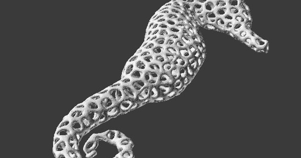 Voronoi Denizatı Peter veda indir Bedava stl model printablescom 3d modeller hobi yapımcılar fikirler hayvanlar balık 3d print model - Mito3D