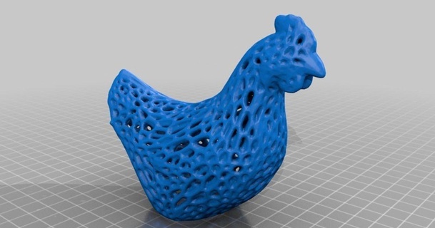 - chicken peter farell download free stl model printablescom 3d models world & scans animals hollow voronoi 3d print model - Mito3D
