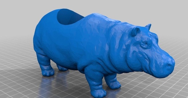 hipopótamo té ligero pedro farell descargar gratis stl modelo imprimiblescom 3d modelos casa equipo candelitavela 3d print model - Mito3D