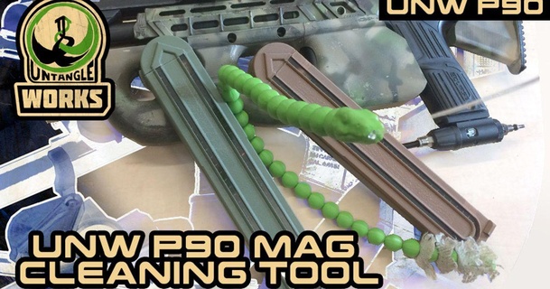 unw p90 mag cleaning tool snake untangleworks download free stl model printablescom 3d models sports & outdoor magfed paintball 3d print model - Mito3D
