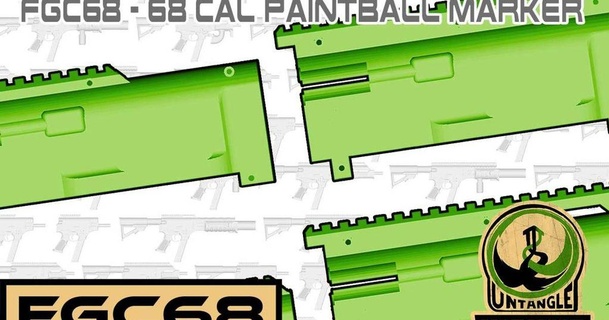fgc-68 uppers set untangleworks download free stl model printablescom 3d models sports & outdoor fgc fgc68 magfed magfedpaintball paintball 3d print model - Mito3D