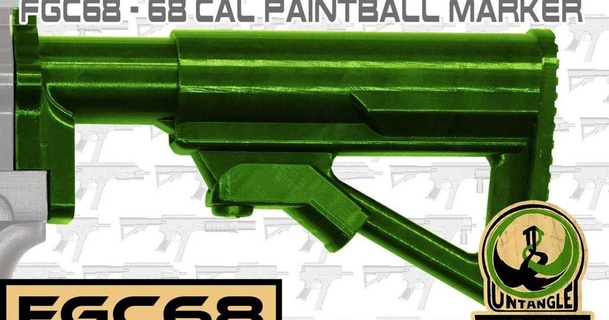 fgc-68 buffer tube butt stock set untangleworks download free stl model printablescom 3d models sports & outdoor fgc fgc68 magfed magfedpaintball paintball 3d print model - Mito3D