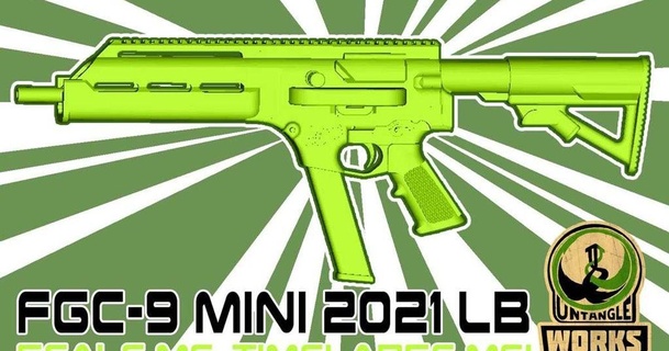fgc9 mini 2021 lb untangleworks download free stl model printablescom 3d models sports & outdoor fgc gun minature scalemodel 3d print model - Mito3D