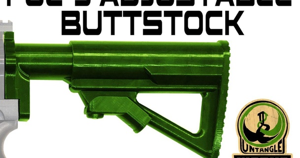 fgc-9 adjustable butt stock untangleworks download free stl model printablescom 3d models sports & outdoor buttstock fgc fgc9 3d print model - Mito3D