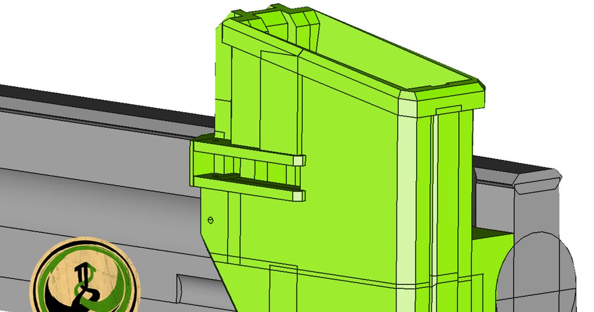 tippmann tmc Zyklon Zeitschrift up Adapter entwirren funktioniert download frei stl Modell Printablescom 3d Modelle Sport draussen magfed Paintball tippmanna5 3D print model - Mito3D