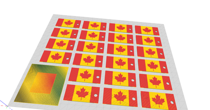 multi Farbe Kanada Jamaika Flagge Schlüssel Kette keithywhites download frei stl Modell Printablescom 3d Modelle Kunst Design 2d Platten Logos mmu mmu2 3d print model - Mito3D