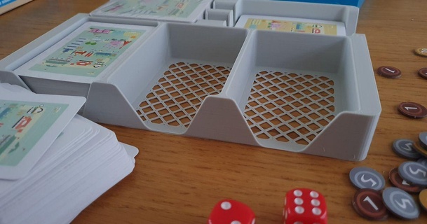 machi koro scatola organizzatore robomago Scarica gratuito stl modello printablescom 3d Modelli giocattoli Giochi tavola gioco tavolo boardgameinsert inserire machikoro 3d print model - Mito3D