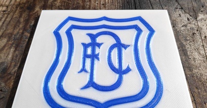 dundee fc posavasos mmu2 colinjhaynes gmailcom descargar gratis stl modelo imprimiblescom 3d modelos Arte diseño 2d platos logos portavasos fútbol 3d print model - Mito3D