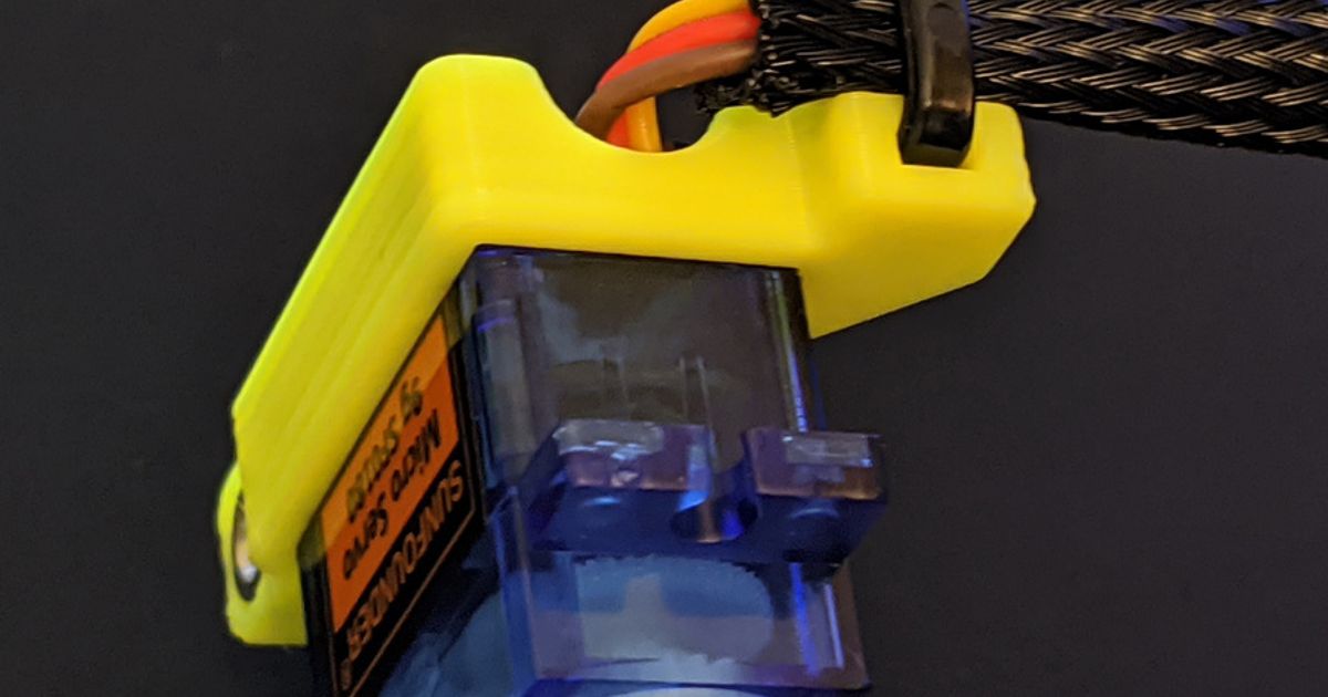 Gerginlik Rahatlama mikro servo gerçek yaşam indir Bedava stl model printablescom 3d modeller hobi yapımcılar fikirler kablo yönetimi rölyefi kablolama 3D print model - Mito3D