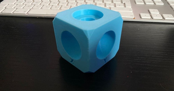 50mm test cube steve download free stl model printablescom 3d models printers bridging dimensions overhang 3d print model - Mito3D