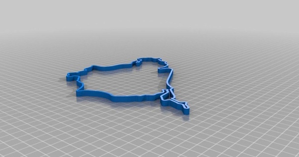 Nurburgring raça circuito lobo baixar livre stl modelo printablescom 3d modelos arte Projeto designs pista corrida 3d print model - Mito3D