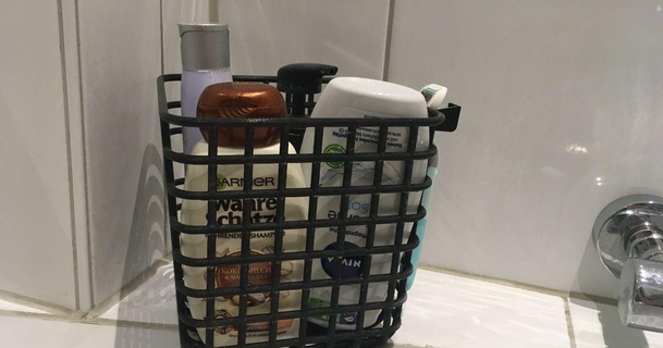 bath basket razor holder davidhmkim download free stl model printablescom 3d models household bathroom 3d print model - Mito3D