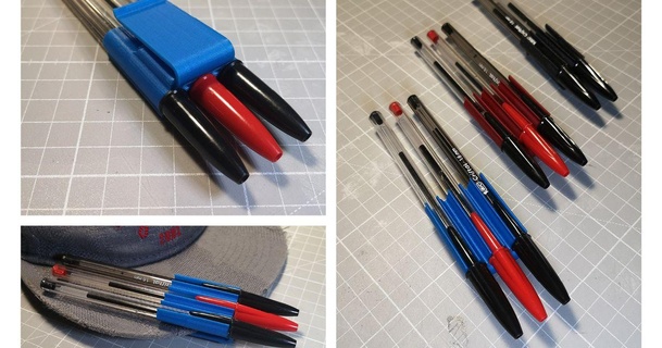 pen pencil holder vg st download free stl model printablescom 3d models hobby & makers tools essential pencilholder penholder 3d print model - Mito3D
