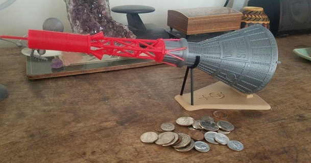 özgürlük 7 madeni para banka yükseltilmiş Jamie kil indir Bedava stl model printablescom 3d modeller hobi yapımcılar fikirler roketçilik 3d print model - Mito3D