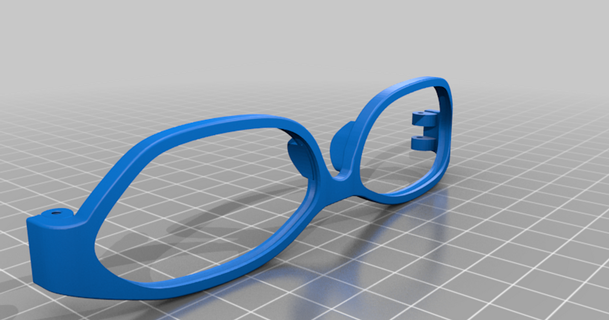 glasses frame replacement dc download free stl model printablescom 3d models fashion accessories eyeglasses 3d print model - Mito3D
